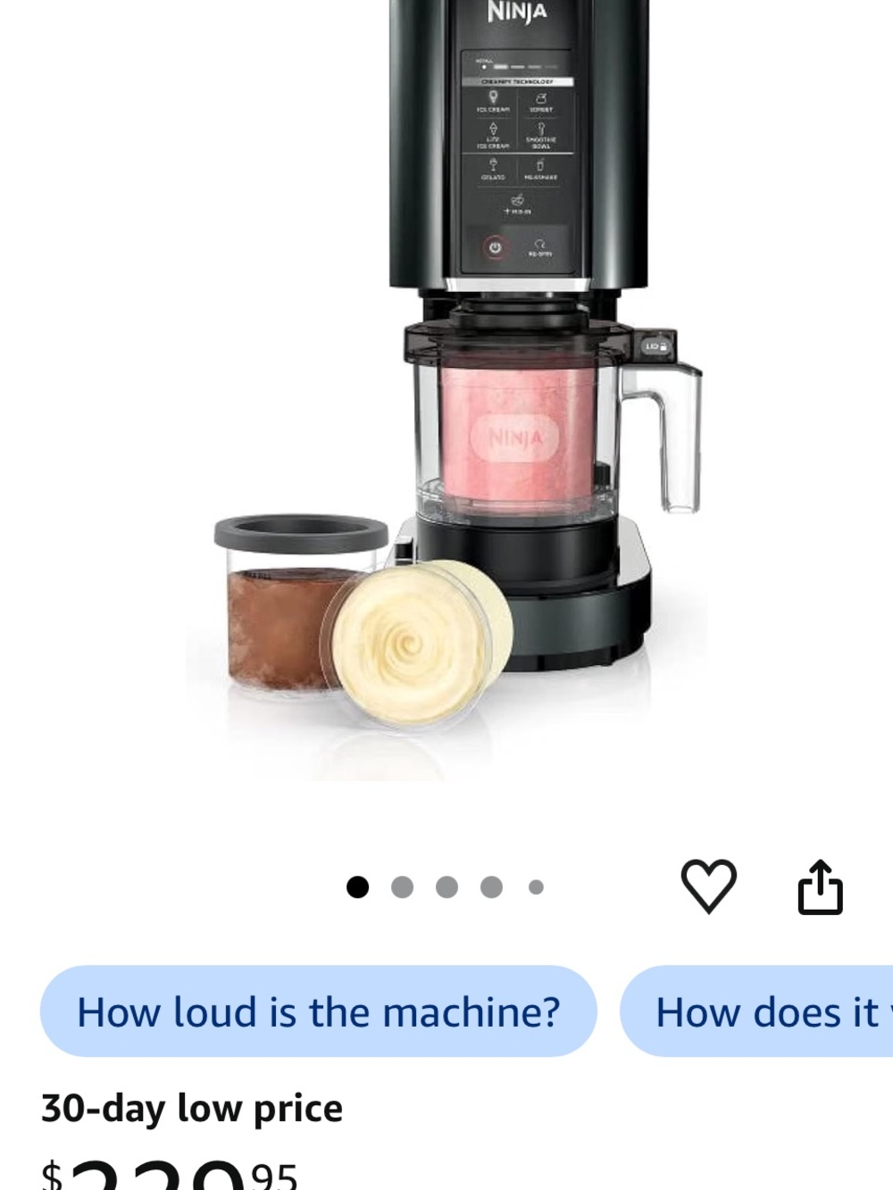 Ninja Frozen Dessert Maker